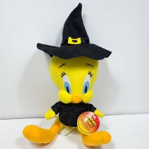 Looney Tunes Tweety Bird Witch Hat Halloween Costume Plush Stuffed Animal 13"